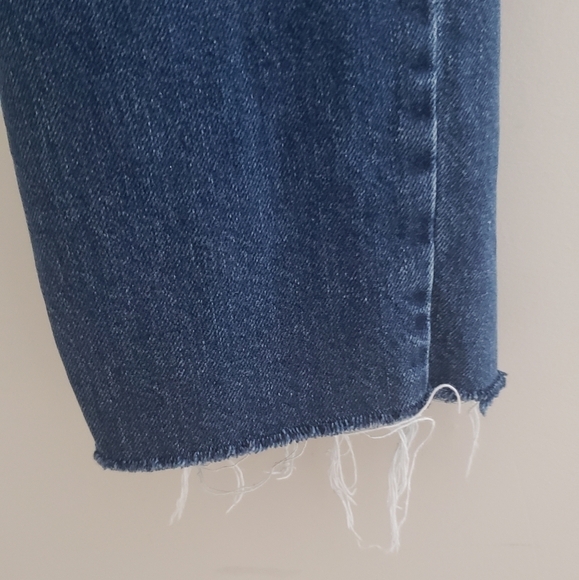 BDG | Pax High Rise Straight Leg Raw Hem Dark Wash Jeans - Size 26 - Picture 9 of 12